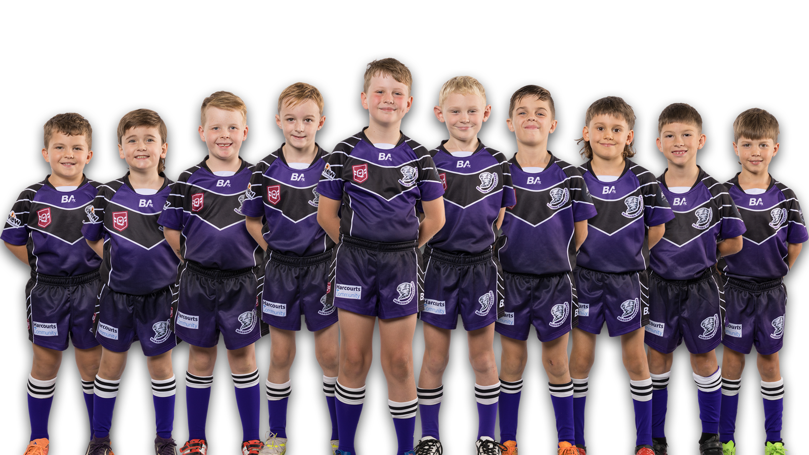 Junior rugby league team photographed by Digital Barista